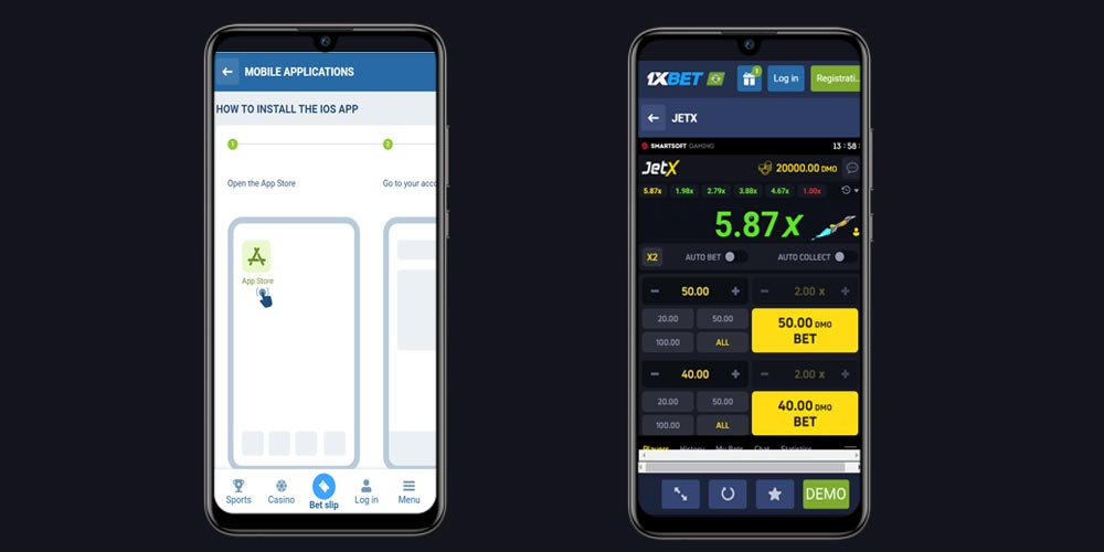 1xBet mobile application